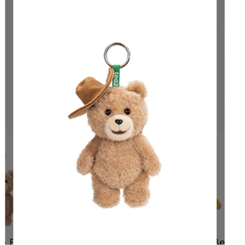 Authentic Popmart Ted 2 Cowboy Bear Keychain
